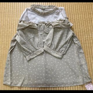 マジェスティックレゴン(MAJESTIC LEGON)のドット柄×チュールブラウス(シャツ/ブラウス(半袖/袖なし))