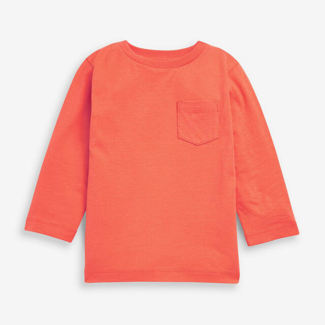 NEXT(ネクスト)のオレンジ/チョコレート 長袖Tシャツ5枚組（3m-7y） キッズ/ベビー/マタニティのベビー服(~85cm)(シャツ/カットソー)の商品写真