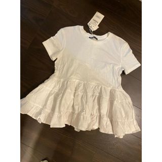 ザラ(ZARA)の値下❗️ZARA ペプラムトップス　Tシャツ(Tシャツ(半袖/袖なし))