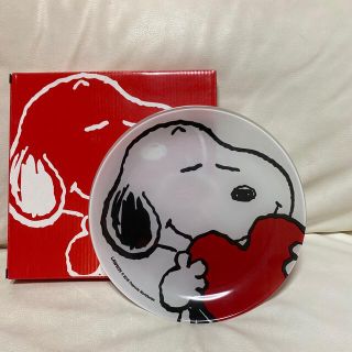 スヌーピー(SNOOPY)のローソン　スヌーピー  ガラスプレート (食器)