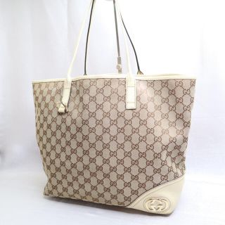 グッチ(Gucci)のGUCCI グッチ トートバッグ ニューブリット GG キャンバス×レザー(トートバッグ)