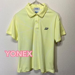ヨネックス(YONEX)のYONEX ヨネックス ポロシャツ レディース Lサイズ ペールイエロー(ウェア)