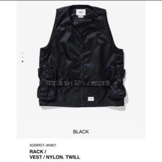 ダブルタップス(W)taps)の【Mサイズ】 WTAPS RACK VEST BLACK(ベスト)