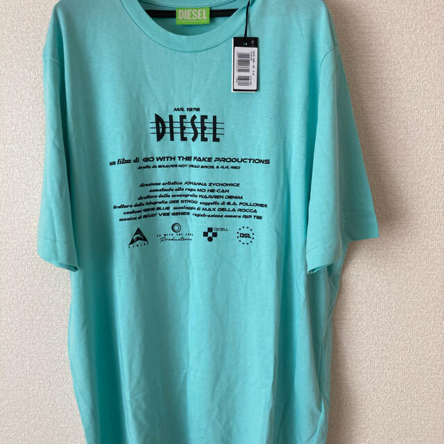 DIESEL(ディーゼル)の新品タグ付き　DIESEL ディーゼル　スカイブルーTシャツ メンズのトップス(シャツ)の商品写真