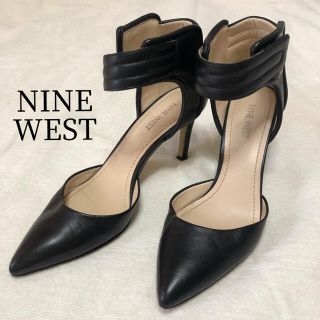 ナインウエスト(NINE WEST)のnine west ストラップ　ハイヒール　サンダル　黒(ハイヒール/パンプス)