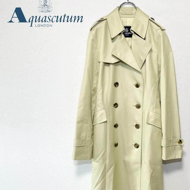 Aquascutum アクアスキュータム トレンチコート ベルト付き M