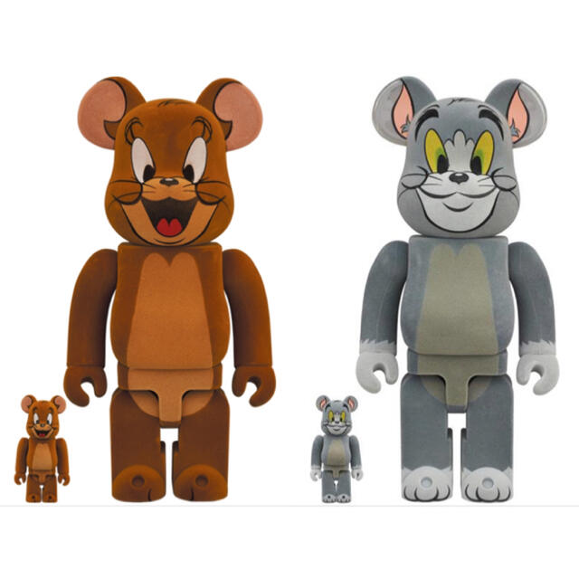 MEDICOM TOY(メディコムトイ)のBE@RBRICK TOM & JERRY フロッキー Ver 100％&400 エンタメ/ホビーのフィギュア(その他)の商品写真