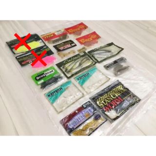 メガバス(Megabass)の早い者勝ち！最終値下げ バス釣り ワーム 12点セット(ルアー用品)