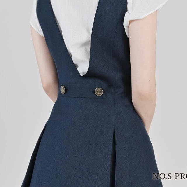 サイトでは NO.S PROJECT ボックスプリーツ マリン ワンピースの通販