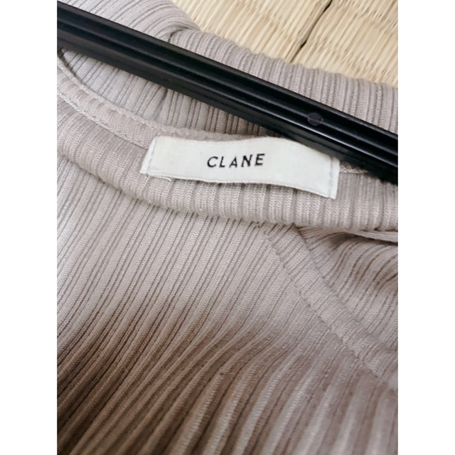 STUDIOUS(ステュディオス)のCLANE クラネ LAYERED L/S レイヤードロングスリーブ　ニット レディースのトップス(カットソー(長袖/七分))の商品写真