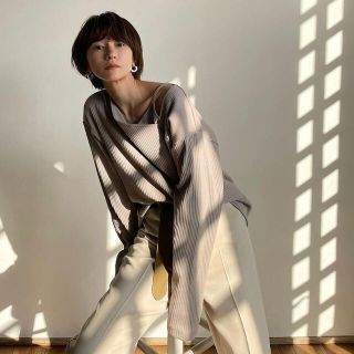 ステュディオス(STUDIOUS)のCLANE クラネ LAYERED L/S レイヤードロングスリーブ　ニット(カットソー(長袖/七分))