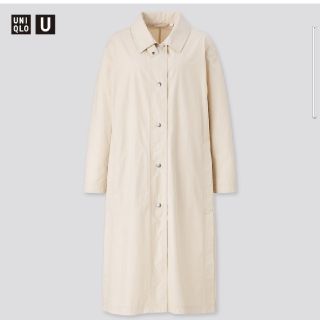 ユニクロ(UNIQLO)の☆ユニクロ！ライトロングコート サイズM ナチュラル 完売品 美品 UNIQLO(ロングコート)