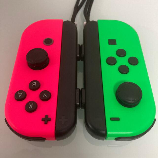 Nintendo Switch(ニンテンドースイッチ)のNintendo Switch Joy-Con ネオングリーン×ネオンピンク エンタメ/ホビーのゲームソフト/ゲーム機本体(家庭用ゲーム機本体)の商品写真