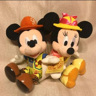 ディズニー(Disney)のTDS☆ミッキー&ミニー トレイル ぬいぐるみセット(ぬいぐるみ)