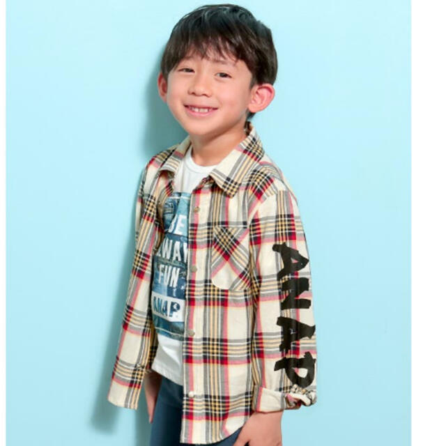 ANAP Kids(アナップキッズ)のキッズ⭐︎チェックシャツ キッズ/ベビー/マタニティのキッズ服男の子用(90cm~)(ジャケット/上着)の商品写真
