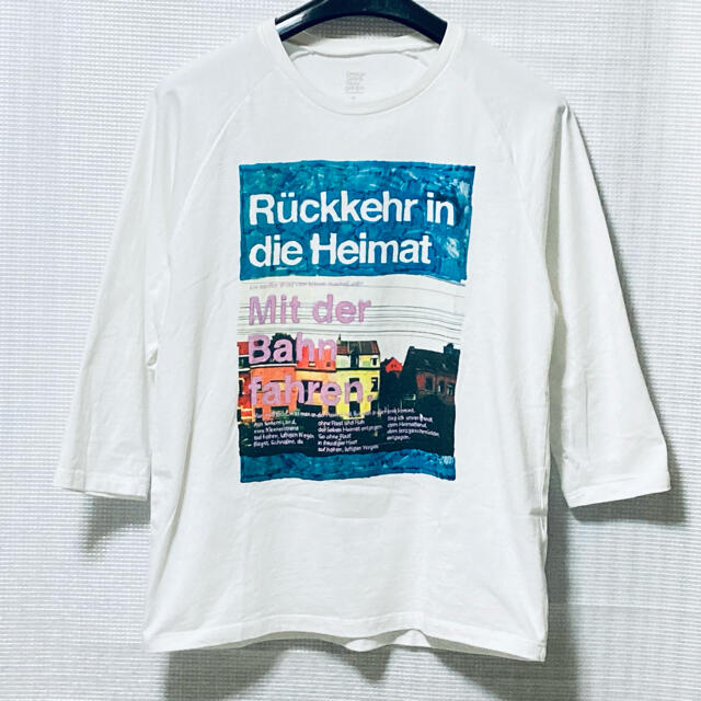 Design Tshirts Store graniph(グラニフ)のグラニフ Tシャツ　白　7分袖 メンズのトップス(Tシャツ/カットソー(七分/長袖))の商品写真