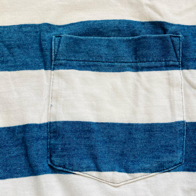 UNIQLO(ユニクロ)のユニクロ　Tシャツ　ネイビー×ホワイトのボーダー メンズのトップス(Tシャツ/カットソー(半袖/袖なし))の商品写真