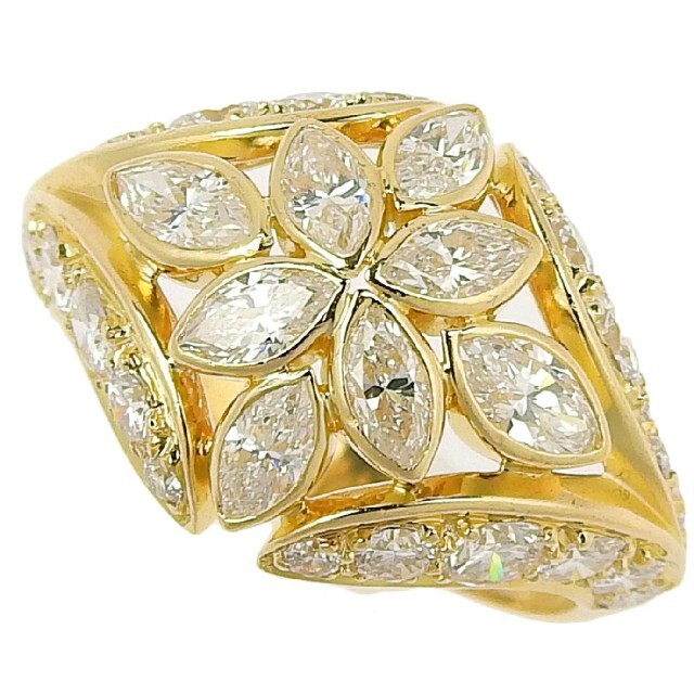 カルティエ メレダイヤモンドの通販 by しゅん太郎's shop｜ラクマ リング 指輪 K18YG セール特価