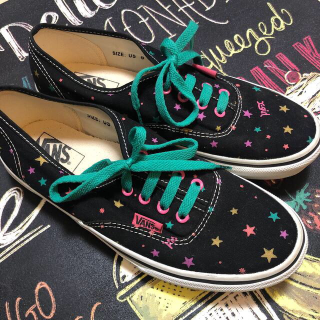 再追加販売 値下げ☆x-girl✖️VANSコラボスニーカー VANS X-GIRL バンズ スニーカー 23.5cm