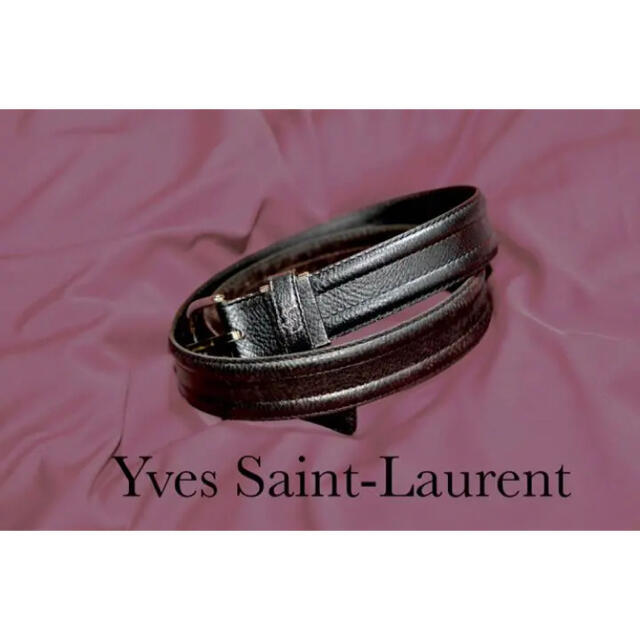 YVES SAINT LAURENT イヴ・サンローラン レザーベルト 刺繍 hU95OkYbvO