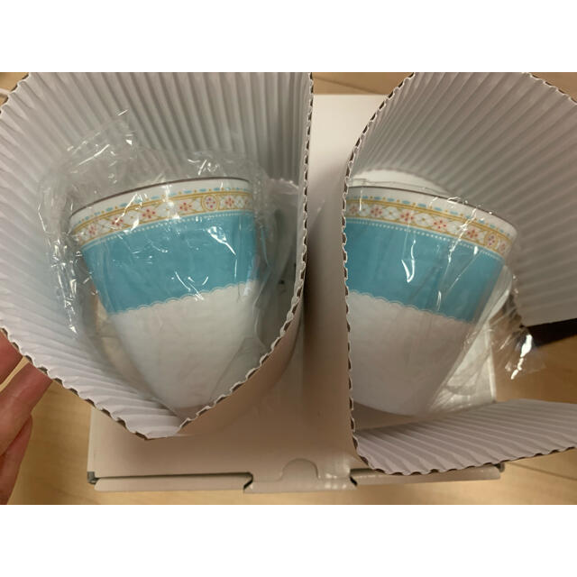 Noritake(ノリタケ)の〈値下げ〉【新品未使用】noritake ハミングブルー マグカップ セット インテリア/住まい/日用品のキッチン/食器(食器)の商品写真