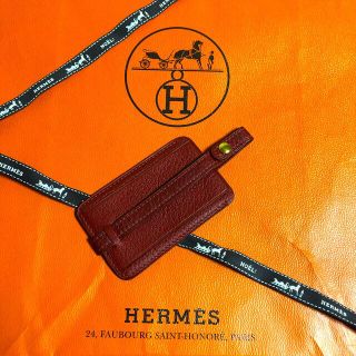 エルメス(Hermes)のHERMES★バック付属タグネームホルダー★ICカードケース(パスケース/IDカードホルダー)