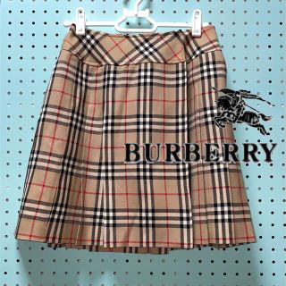 バーバリー(BURBERRY)の少し訳あり　バーバリー  ノバチェックプリーツスカート　160cm(スカート)