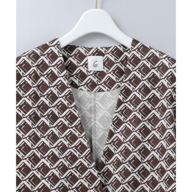 BEAUTY&YOUTH UNITED ARROWS(ビューティアンドユースユナイテッドアローズ)の6 ROKU SQUARE PRINT SHIRT JACKET ジャケット レディースのジャケット/アウター(ノーカラージャケット)の商品写真