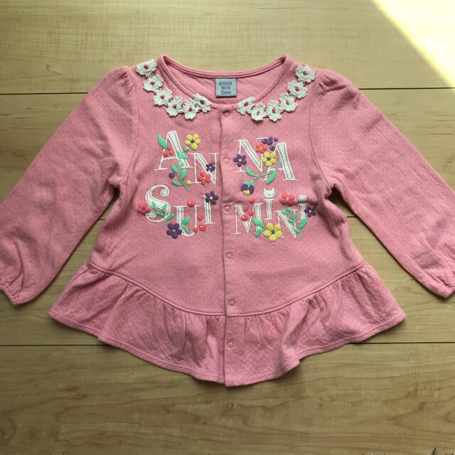 ANNA SUI mini(アナスイミニ)のANNA SUI mini / 長袖カーディガン　size 90 キッズ/ベビー/マタニティのキッズ服女の子用(90cm~)(カーディガン)の商品写真