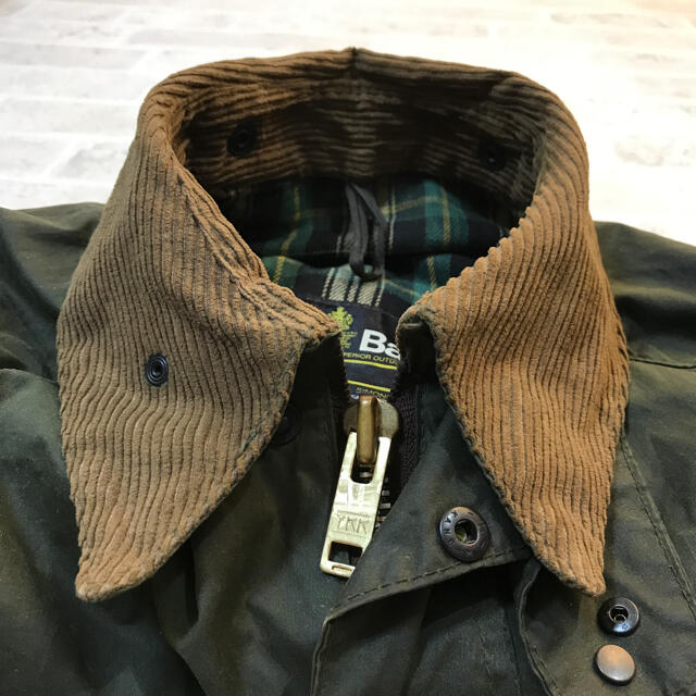 Barbour - 初期モデル 2クラウン バブアー ビデイル 4つポケ 棒ジップ