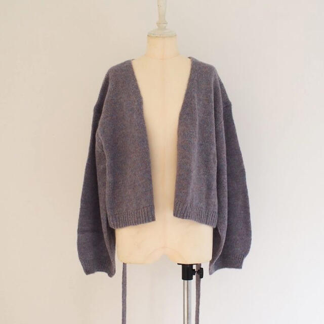 Rosary moon(ロザリームーン)のロザリームーン　Mix Mohair Short Cardigan レディースのトップス(カーディガン)の商品写真