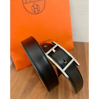 エルメス(Hermes)のみーちゃん様専用☆HERMESレザーベルトシルバー金具　サイズ70(ベルト)