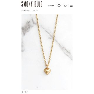 アリシアスタン(ALEXIA STAM)のSmoky blue Mini heart necklace(ネックレス)