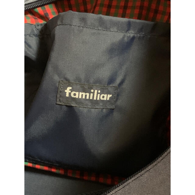 familiar(ファミリア)のまゆちゃん専用　美品　ファミリア　マザーズバッグ　2点（赤チェック　デニム キッズ/ベビー/マタニティのマタニティ(マザーズバッグ)の商品写真