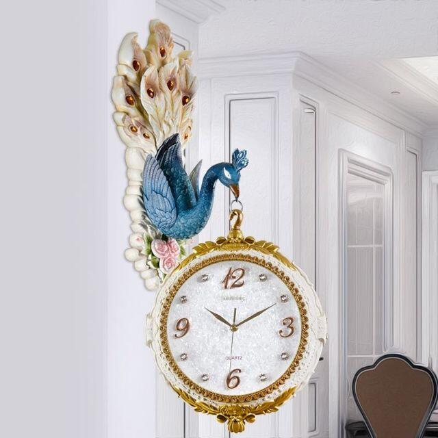 壁掛け時計 孔雀 鳥 動物 花 高級 豊富なデザイン おしゃれ 室内芸術8-5 | フリマアプリ ラクマ