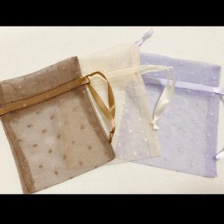 【新品未使用】gift bag♡ギフトバッグ　lattice 3枚セット(ショップ袋)