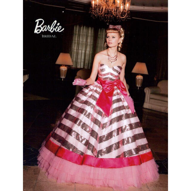 喜ばれる誕生日プレゼント バービーブライダル 【アヒル様】Barbie - Barbie カラードレス 高級ウェディング ウェディングドレス