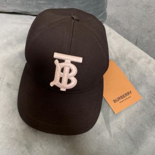 バーバリー(BURBERRY)の新品☆バーバリーBURBERRYキャップ　立体刺繍ブラック(キャップ)