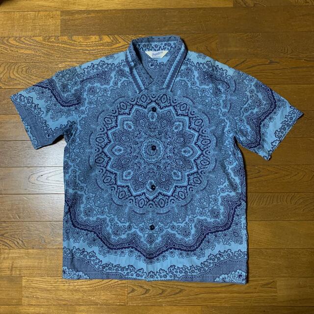 TENDERLOIN テンダーロイン T-PAISLEY SHT ペイズリー青紺