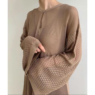 カスタネ(Kastane)のopen work knit ops(ロングワンピース/マキシワンピース)