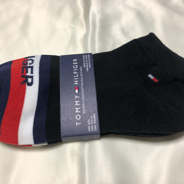 TOMMY HILFIGER(トミーヒルフィガー)の【 男女兼用3足セット23-27cm】トミー ヒルフィガー 靴下 ソックス メンズのレッグウェア(ソックス)の商品写真