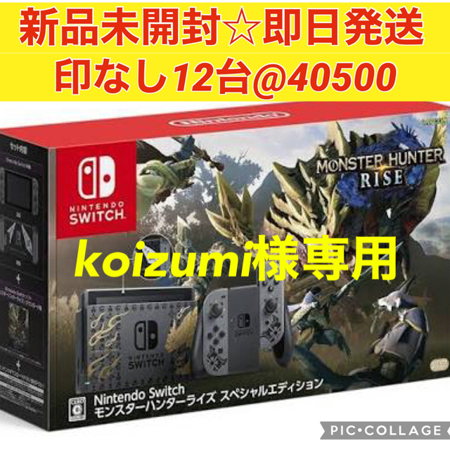 Nintendo Switch モンスターハンターライズ 同梱版 12台