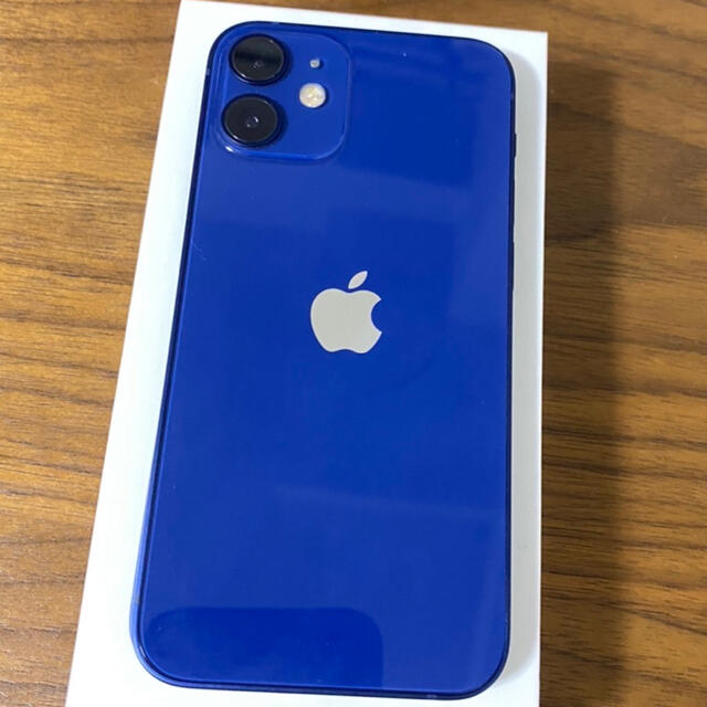 【小キズ有/純正ケース付き】iPhone12miniブルー64G SIMフリー