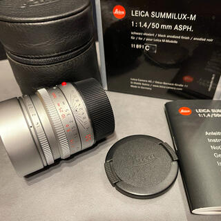 ライカ(LEICA)の【美品】ズミルックス summilux 50mm F1.4 ASPH. シルバー(レンズ(単焦点))