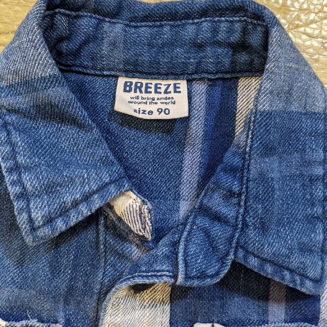 BREEZE(ブリーズ)の兄妹リンクコーデ　BREEZE　120　90 キッズ/ベビー/マタニティのキッズ服女の子用(90cm~)(ワンピース)の商品写真