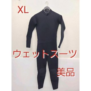 美品 無地 ブラック ウェットスーツ スキューバダイビング サーフィン 黒(サーフィン)