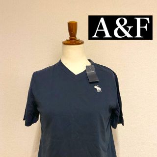 アバクロンビーアンドフィッチ(Abercrombie&Fitch)のA&F半袖ネイビーレディースS新品『お値下げ』(Tシャツ(長袖/七分))