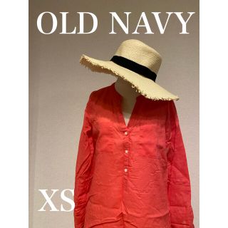 オールドネイビー(Old Navy)のOLD NAVY ピンクシャツ麻【売り切り】(シャツ/ブラウス(長袖/七分))