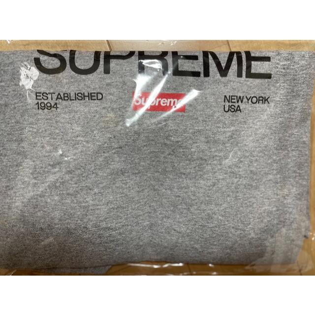 新品未使用 Supreme Est. 1994 Tee M Grey 21awTシャツ/カットソー(半袖/袖なし)