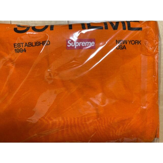 新品未使用 Supreme Est. 1994 Tee XL Orange